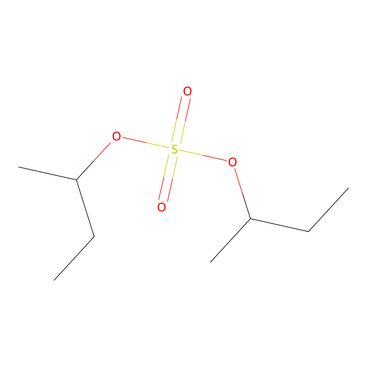 Di-sec-butyl sulfate molecular structure, CAS 63231-73-2