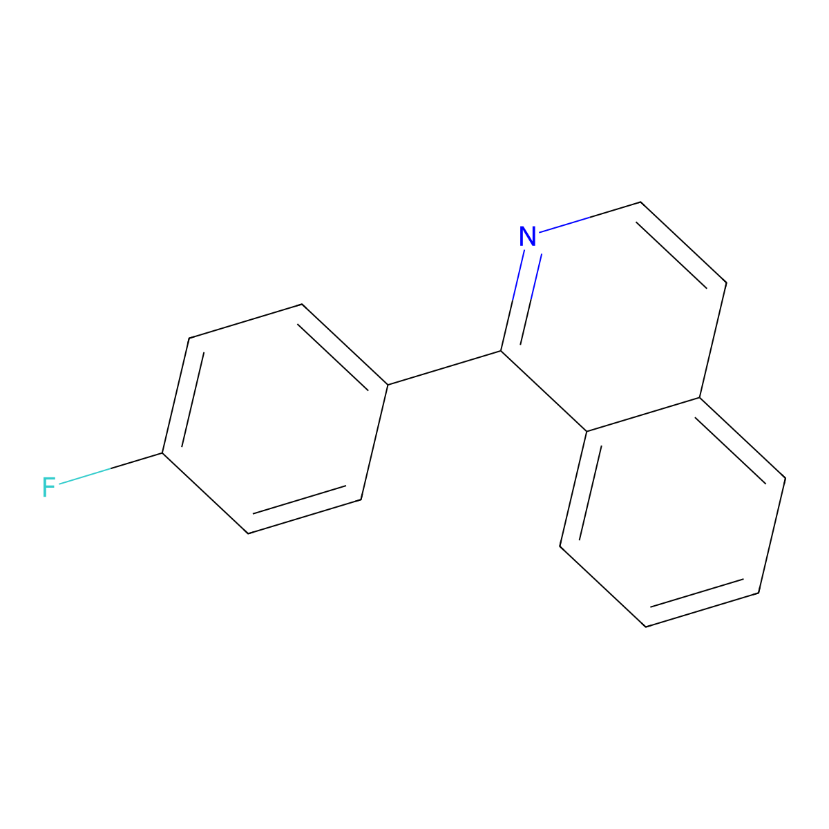 1-(4-Fluorophenyl)isoquinoline molecular structure, CAS 632335-02-5