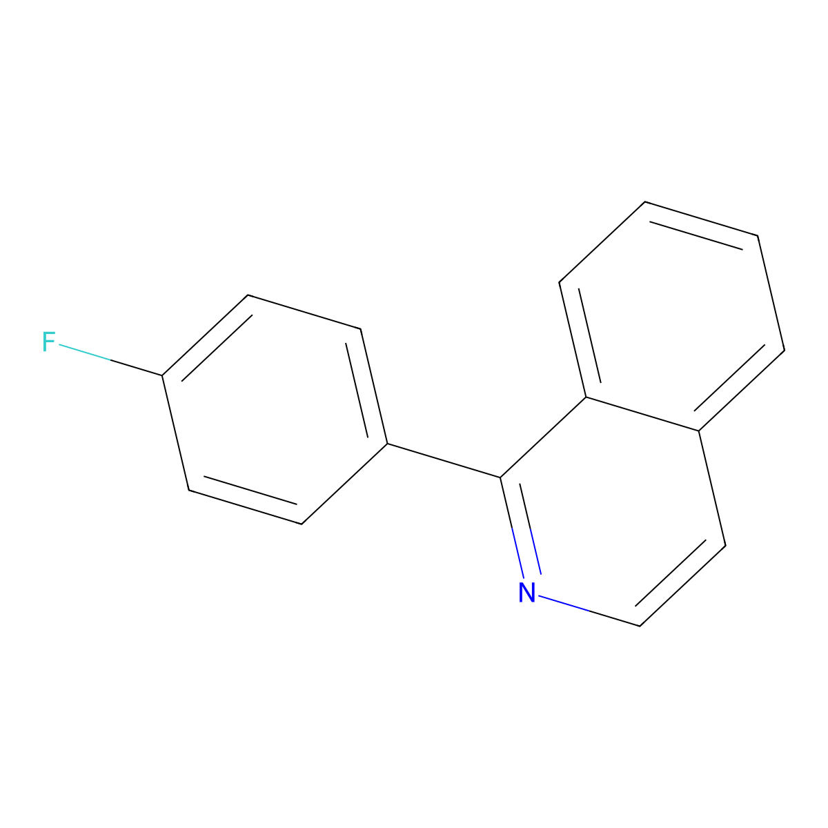 1-(4-Fluorophenyl)isoquinoline molecular structure, CAS 632335-02-5