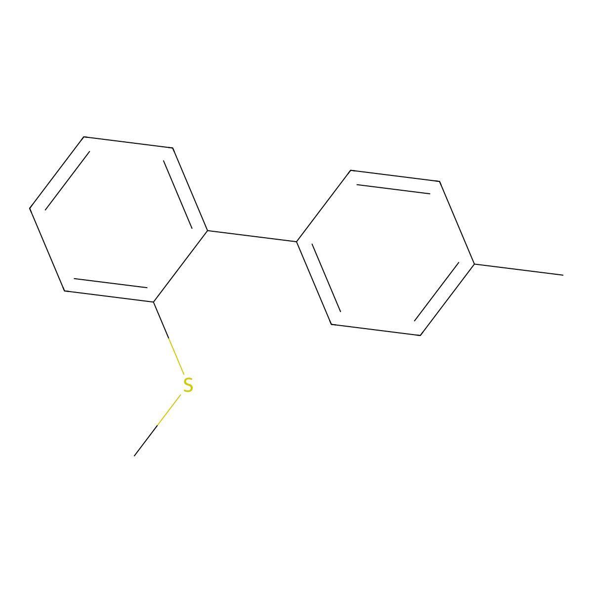 4'-Methyl-2-(methylthio)-1,1'-biphenyl molecular structure, CAS 632339-03-8