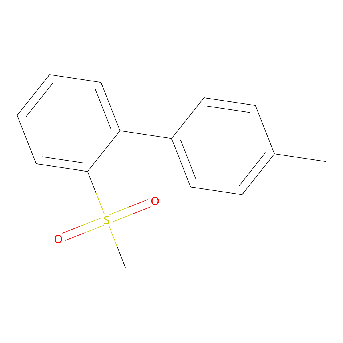 2-(Methanesulfonyl)-4'-methyl-1,1'-biphenyl molecular structure, CAS 632339-04-9
