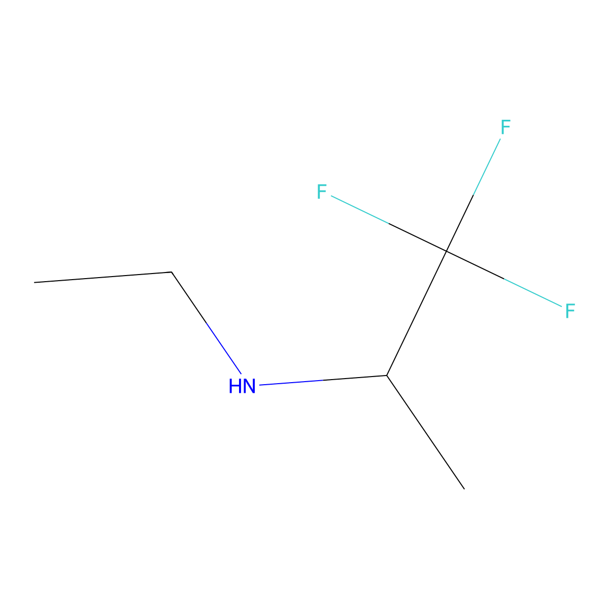 Ethyl(1,1,1-trifluoropropan-2-yl)amine molecular structure, CAS 632344-10-6