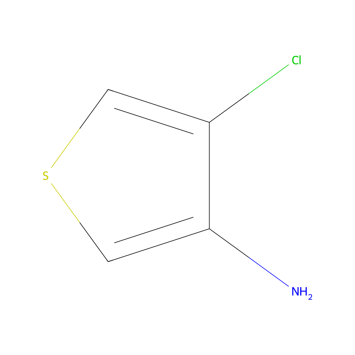 4-Chlorothiophen-3-amine molecular structure, CAS 632356-42-4