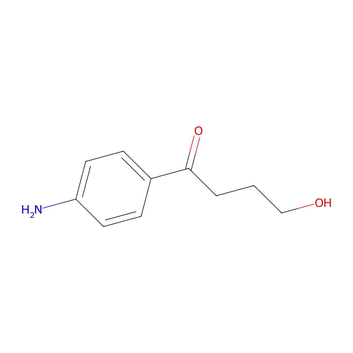 1-(4-Aminophenyl)-4-hydroxybutan-1-one molecular structure, CAS 63237-19-4