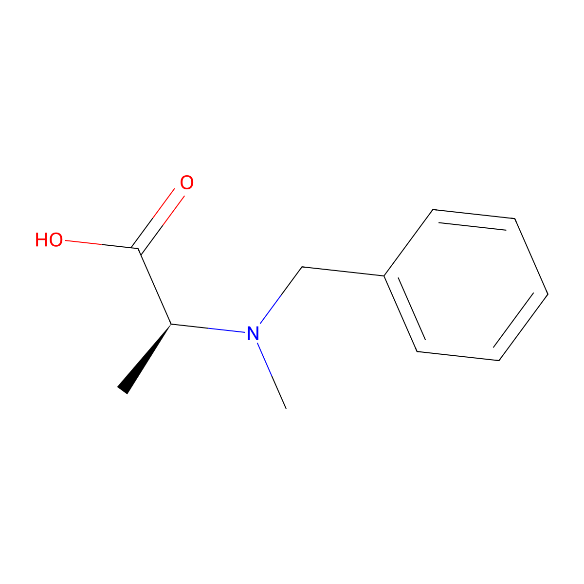 Benzyl-N-methyl-L-alanine molecular structure, CAS 63238-82-4