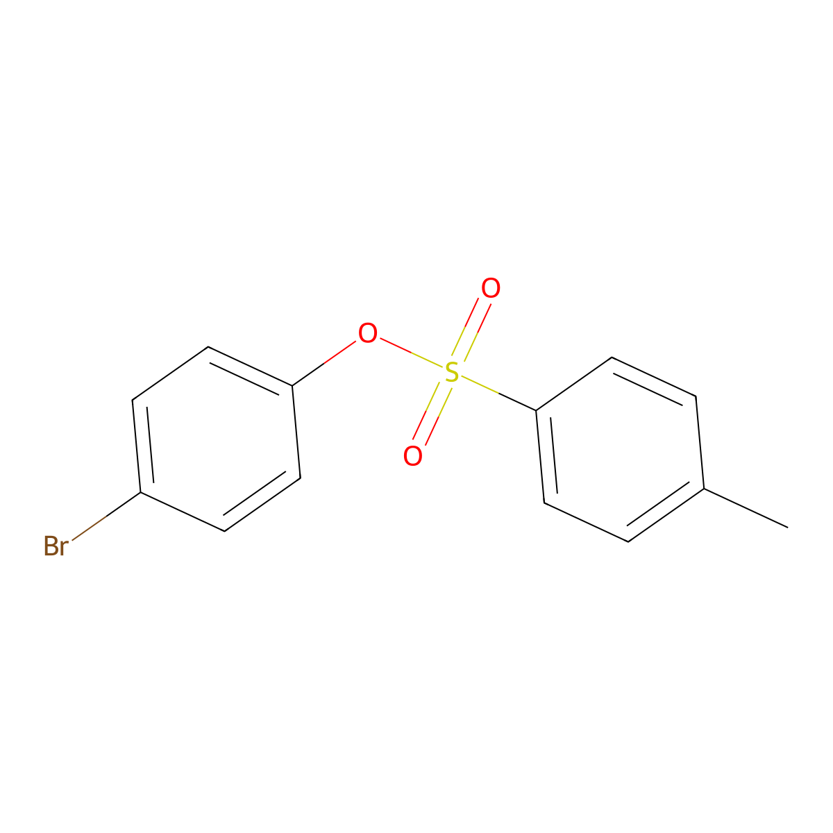 (4-Bromophenyl) 4-methylbenzenesulfonate molecular structure, CAS 6324-15-8