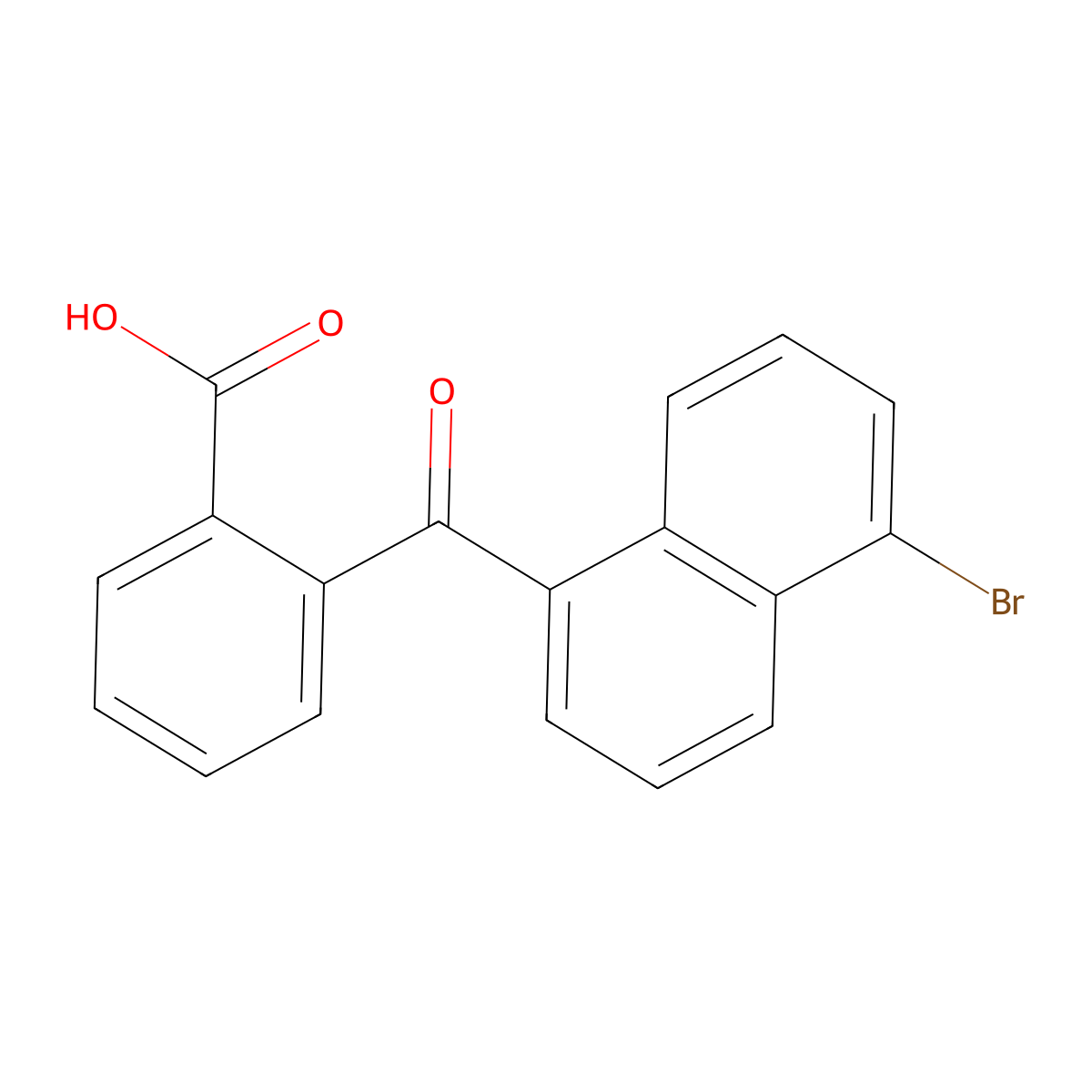 2-(5-Bromonaphthalene-1-carbonyl)benzoic acid molecular structure, CAS 6324-57-8