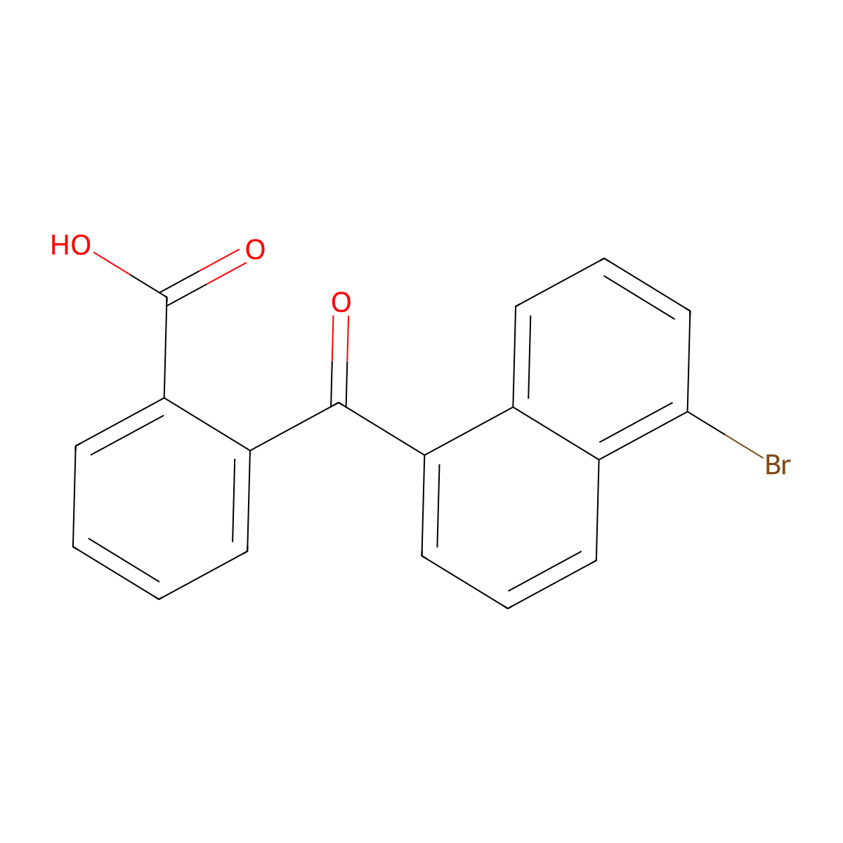 2-(5-Bromonaphthalene-1-carbonyl)benzoic acid molecular structure, CAS 6324-57-8