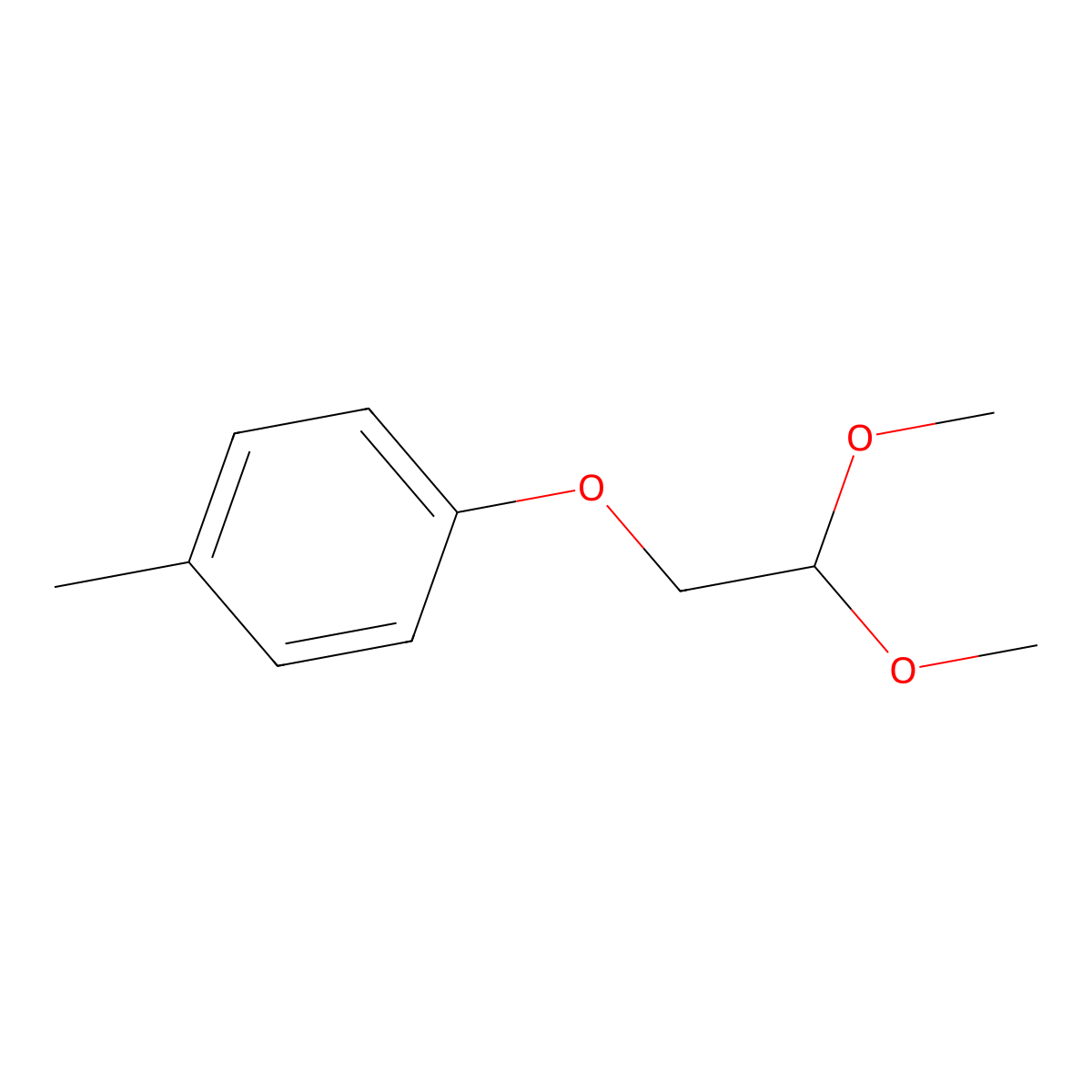 1-(2,2-Dimethoxyethoxy)-4-methyl-benzene molecular structure, CAS 6324-78-3