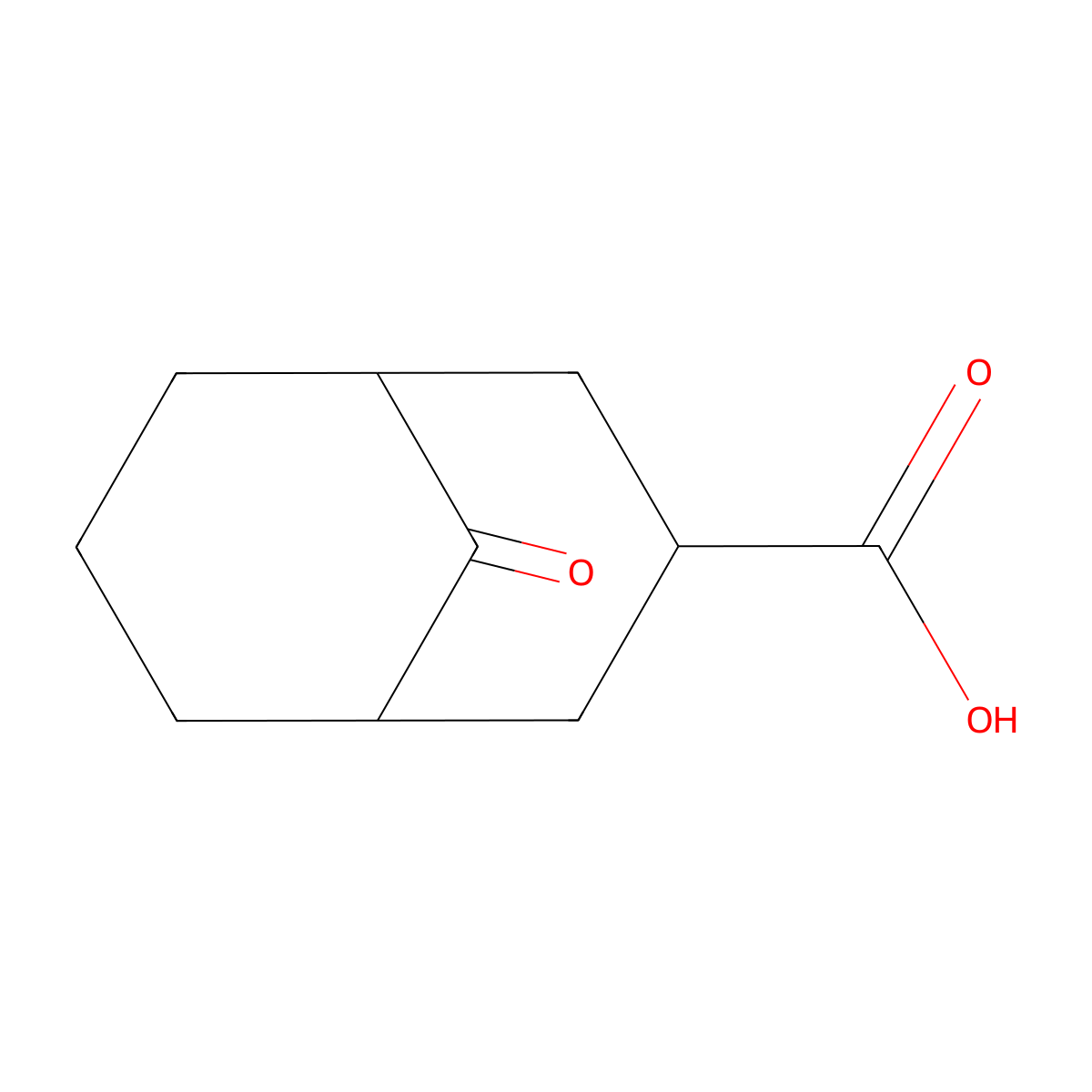 9-Oxo-bicyclo[3.3.1]nonane-3-carboxylic acid molecular structure, CAS 63242-00-2