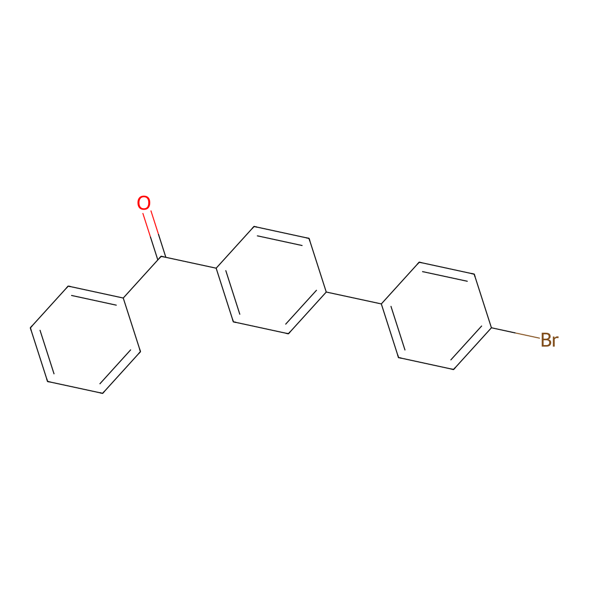 4-Benzoyl-4'-bromobiphenyl molecular structure, CAS 63242-14-8