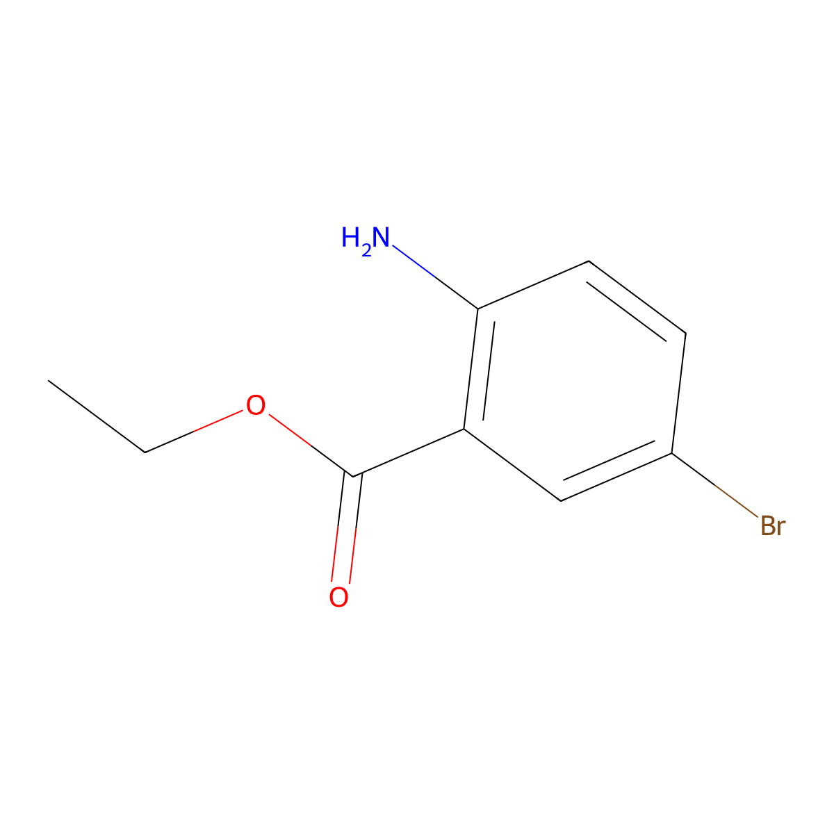 Ethyl 2-amino-5-bromobenzoate molecular structure, CAS 63243-76-5