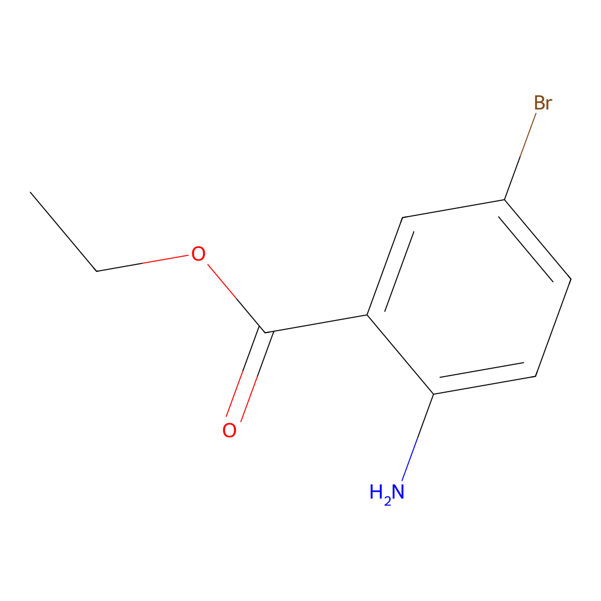 Ethyl 2-amino-5-bromobenzoate molecular structure, CAS 63243-76-5