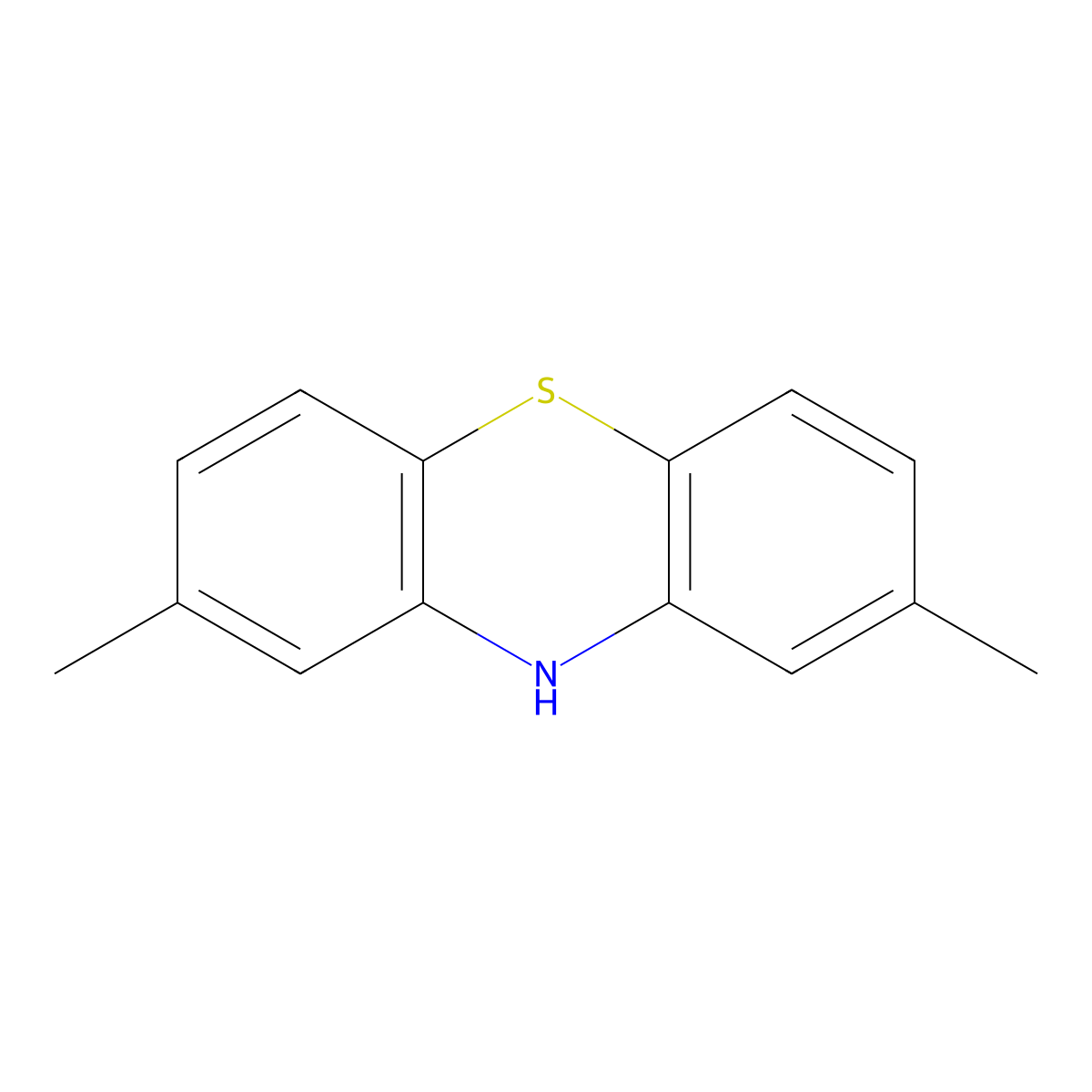 2,8-Dimethyl-10H-phenothiazine molecular structure, CAS 63245-78-3