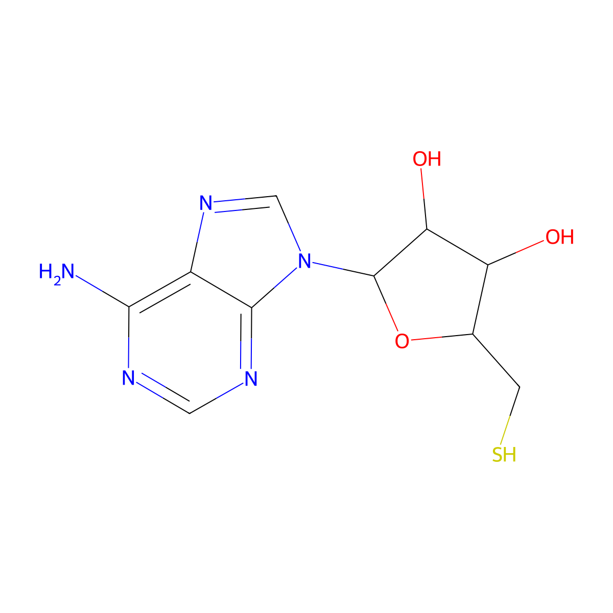5'-Thioadenosine molecular structure, CAS 63248-81-7