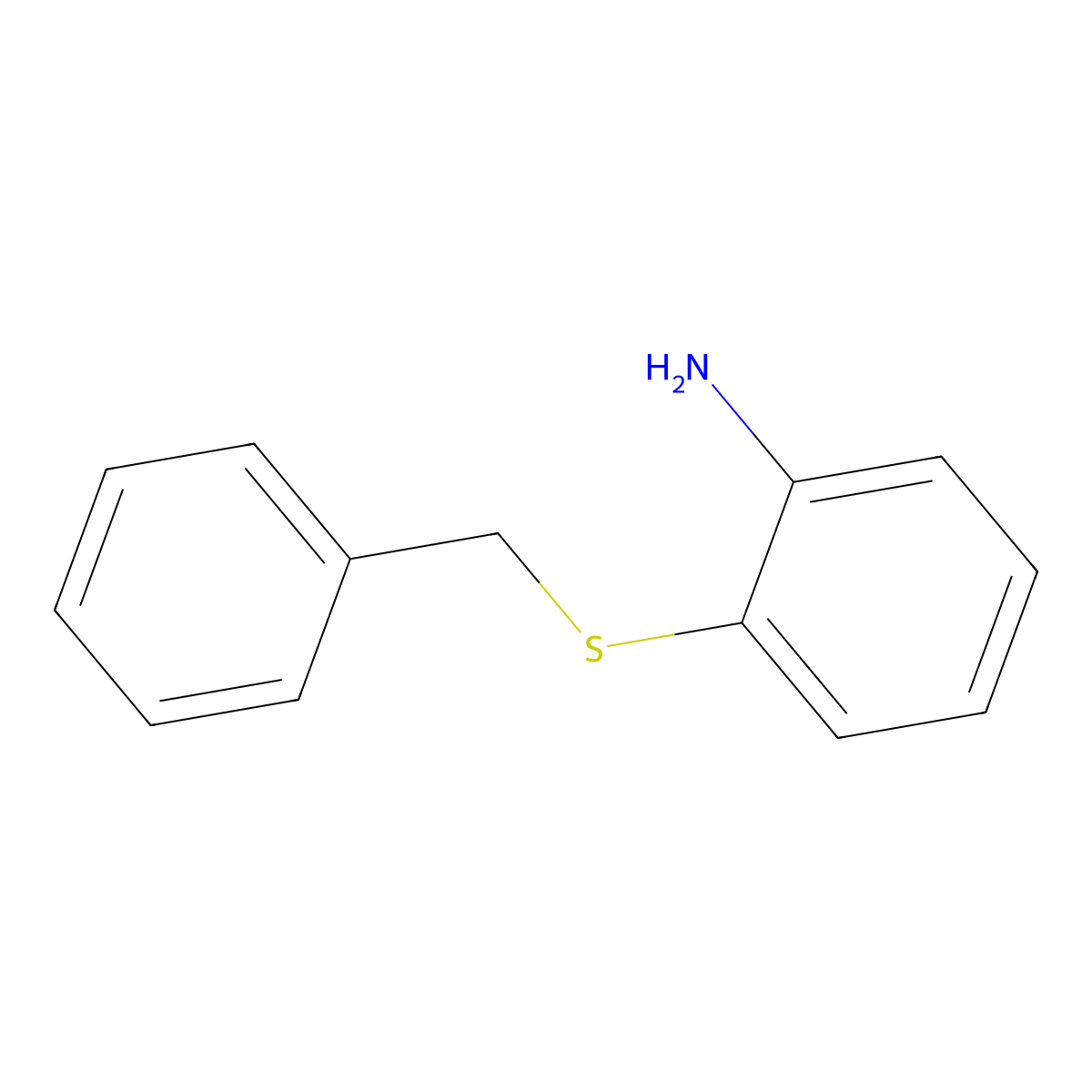 2-(Benzylthio)aniline molecular structure, CAS 6325-92-4