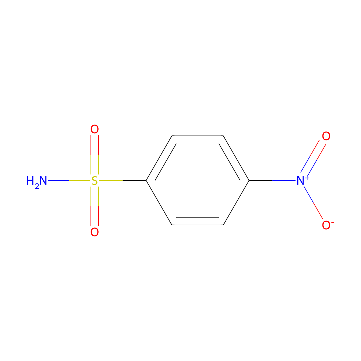 4-Nitrobenzenesulfonamide molecular structure, CAS 6325-93-5