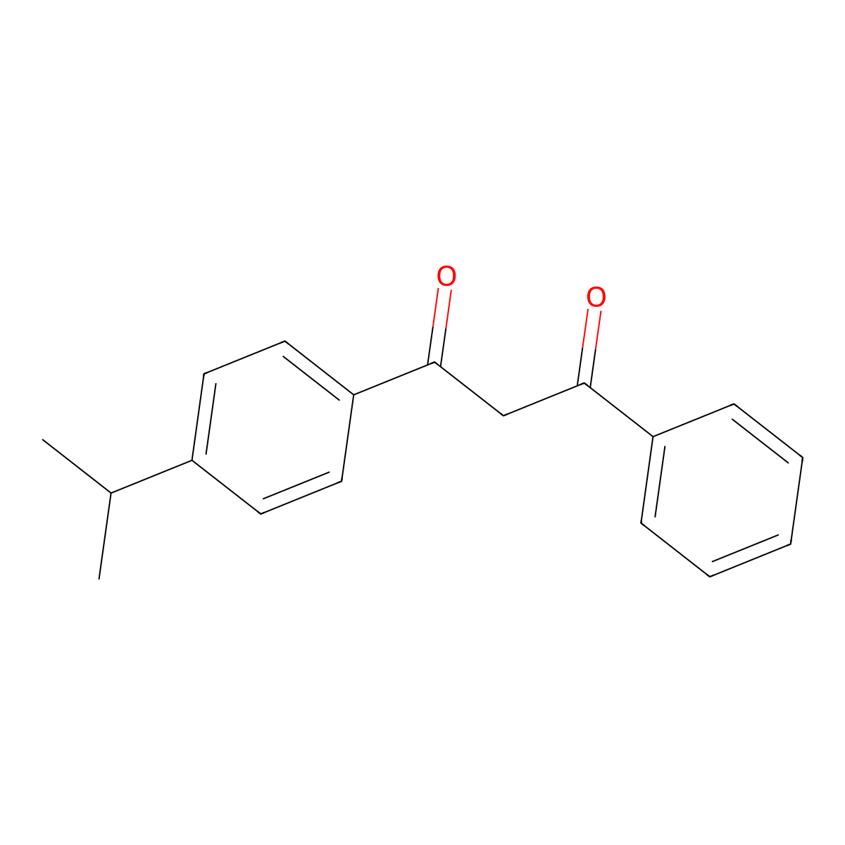 4-Isopropyldibenzoylmethane molecular structure, CAS 63250-25-9