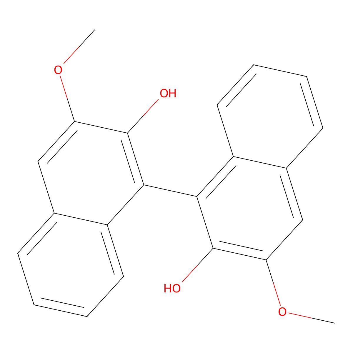 (R)-3,3'-Dimethoxy-[1,1'-binaphthalene]-2,2'-diol molecular structure, CAS 63250-86-2