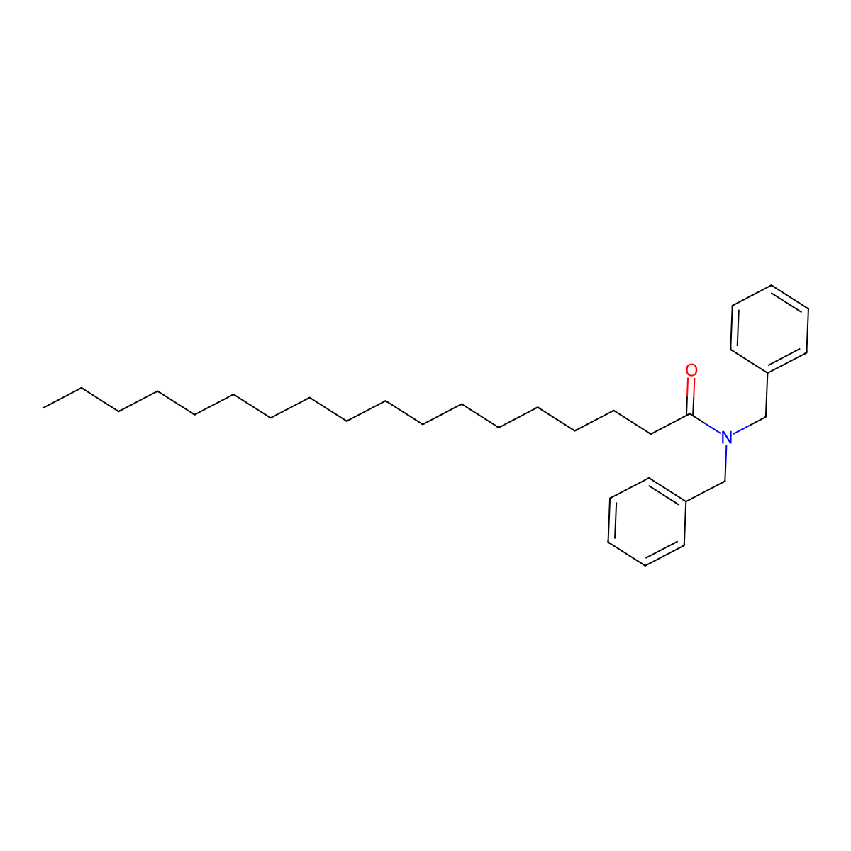 N,N-Dibenzyloctadecanamide molecular structure, CAS 63252-25-5