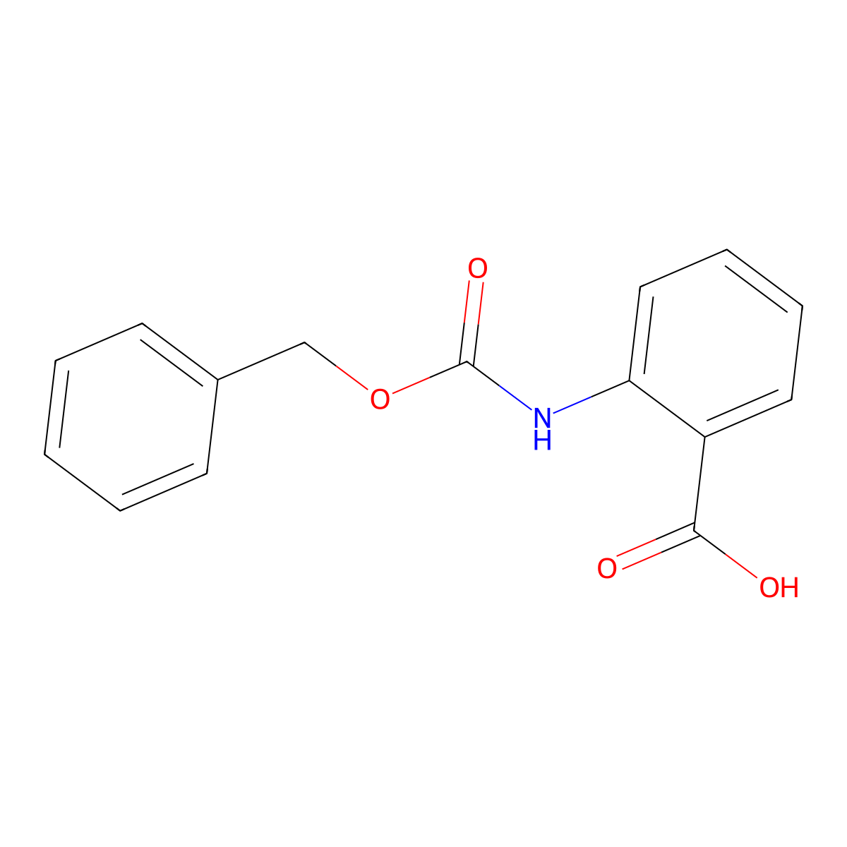 2-{[(Benzyloxy)carbonyl]amino}benzoic acid molecular structure, CAS 63254-88-6