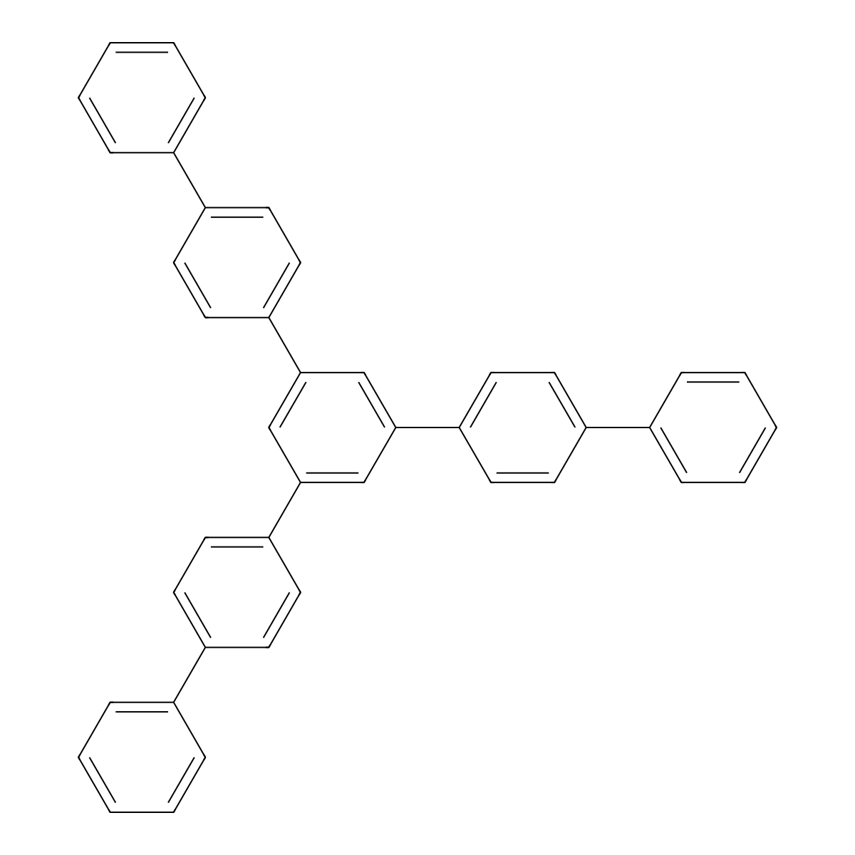 1,1':4',1'':3'',1''':4''',1''''-Quinquephenyl, 5''-(4-biphenylyl)- molecular structure, CAS 6326-64-3