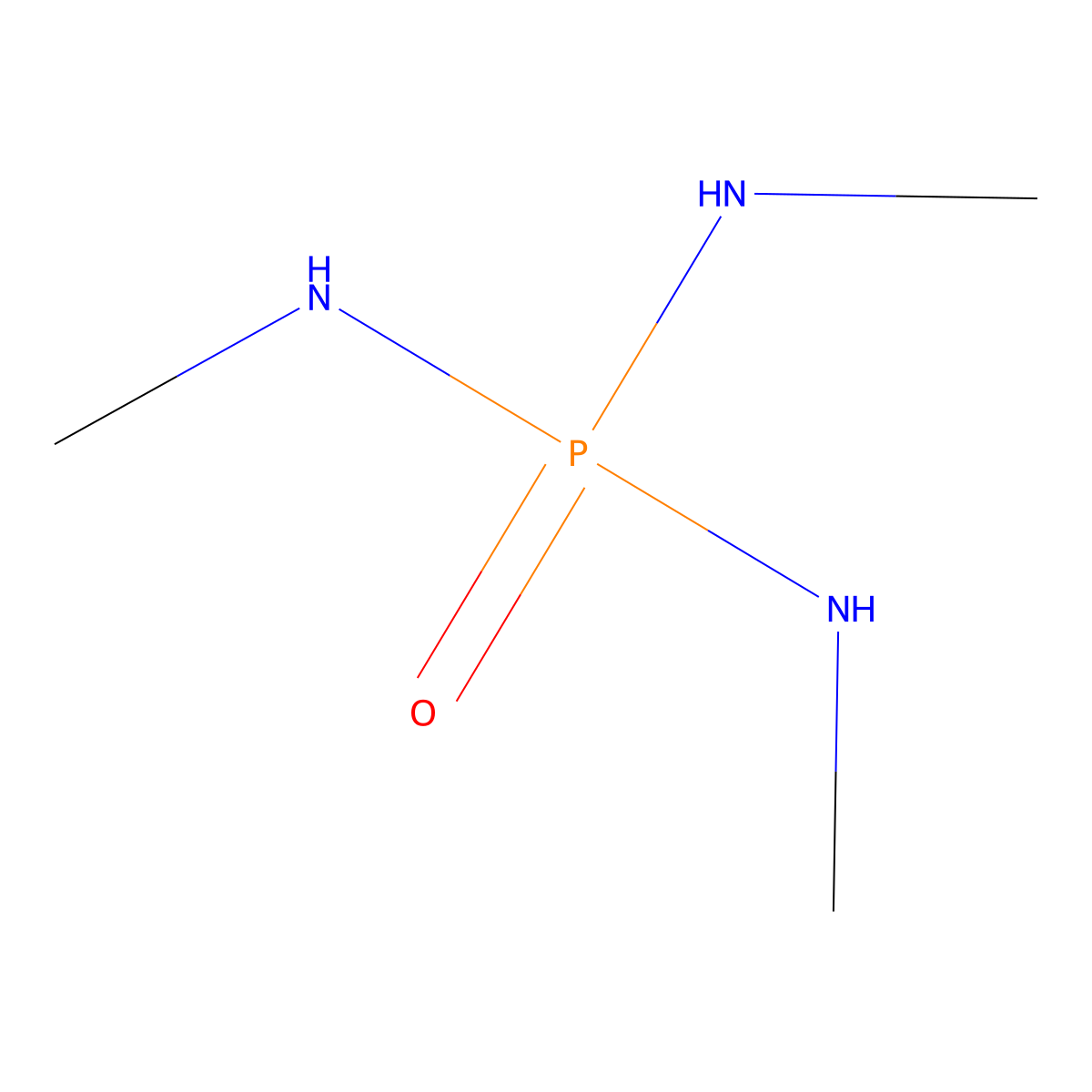 Trimethylphosphoramide molecular structure, CAS 6326-72-3