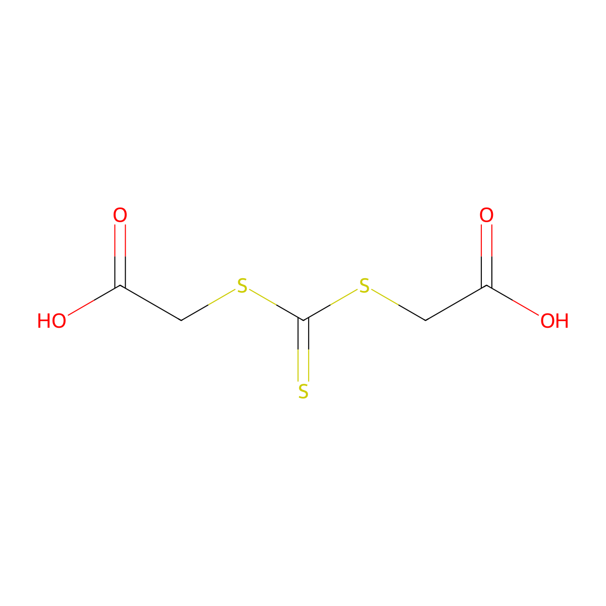 3,5-Dithia-4-thioxo-1,7-heptanedioic acid molecular structure, CAS 6326-83-6