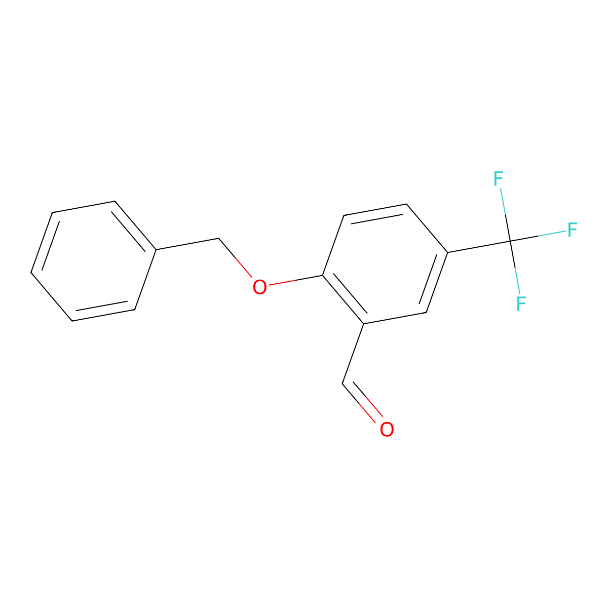 2-(Benzyloxy)-5-(trifluoromethyl)benzaldehyde molecular structure, CAS 632626-08-5