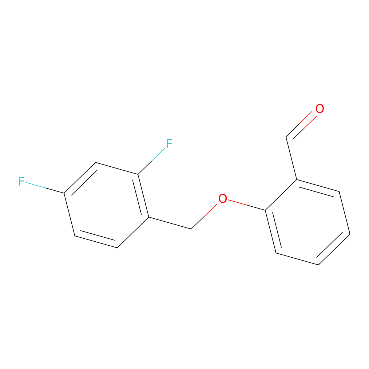 2-((2,4-Difluorophenyl)methoxy)benzaldehyde molecular structure, CAS 632626-21-2