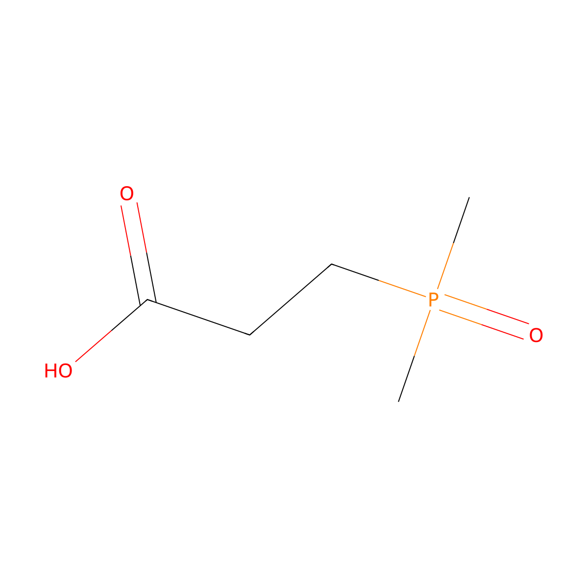 3-(Dimethylphosphoryl)propanoic acid molecular structure, CAS 63265-98-5