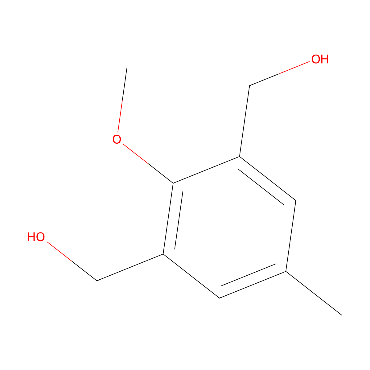 [3-(Hydroxymethyl)-2-methoxy-5-methylphenyl]methanol molecular structure, CAS 6327-85-1