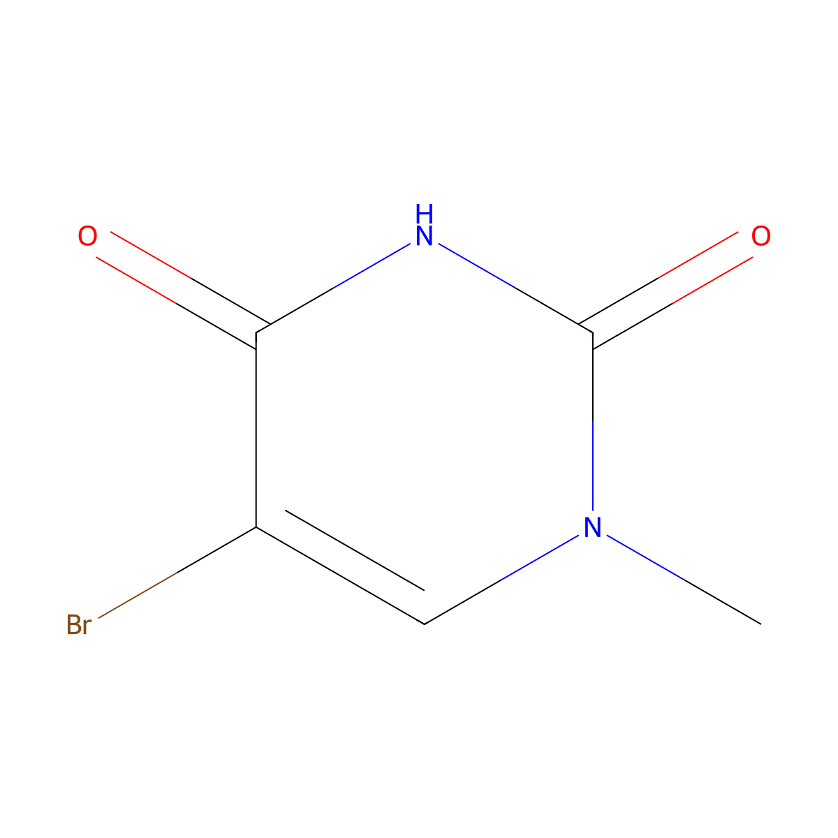 1-Methyl-5-bromouracil molecular structure, CAS 6327-97-5