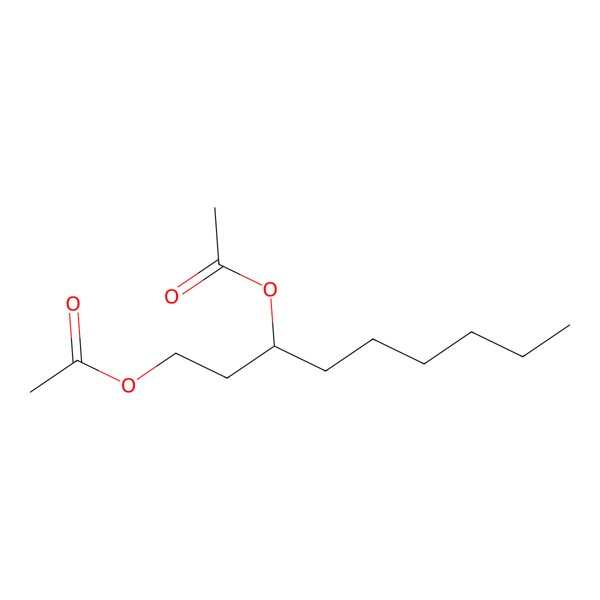 1,3-Nonanediol, 1,3-diacetate molecular structure, CAS 63270-14-4