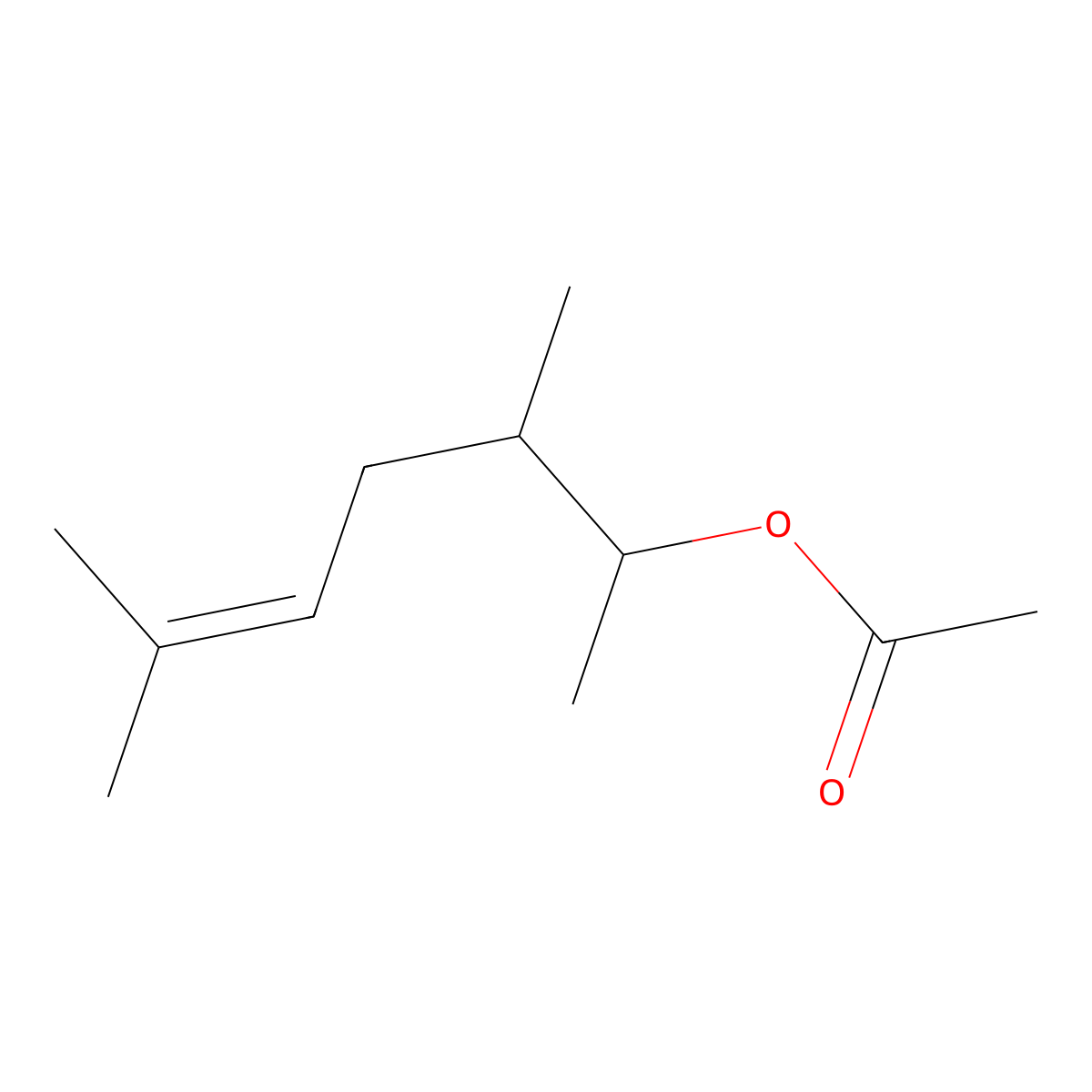 5-Hepten-2-ol, 3,6-dimethyl-, 2-acetate molecular structure, CAS 63270-15-5