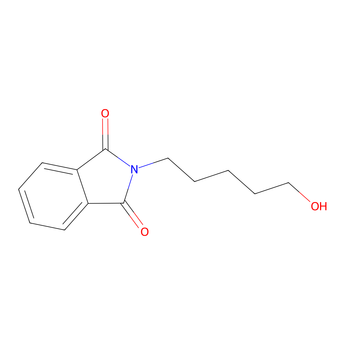5-Phthalimido-1-pentanol molecular structure, CAS 63273-48-3
