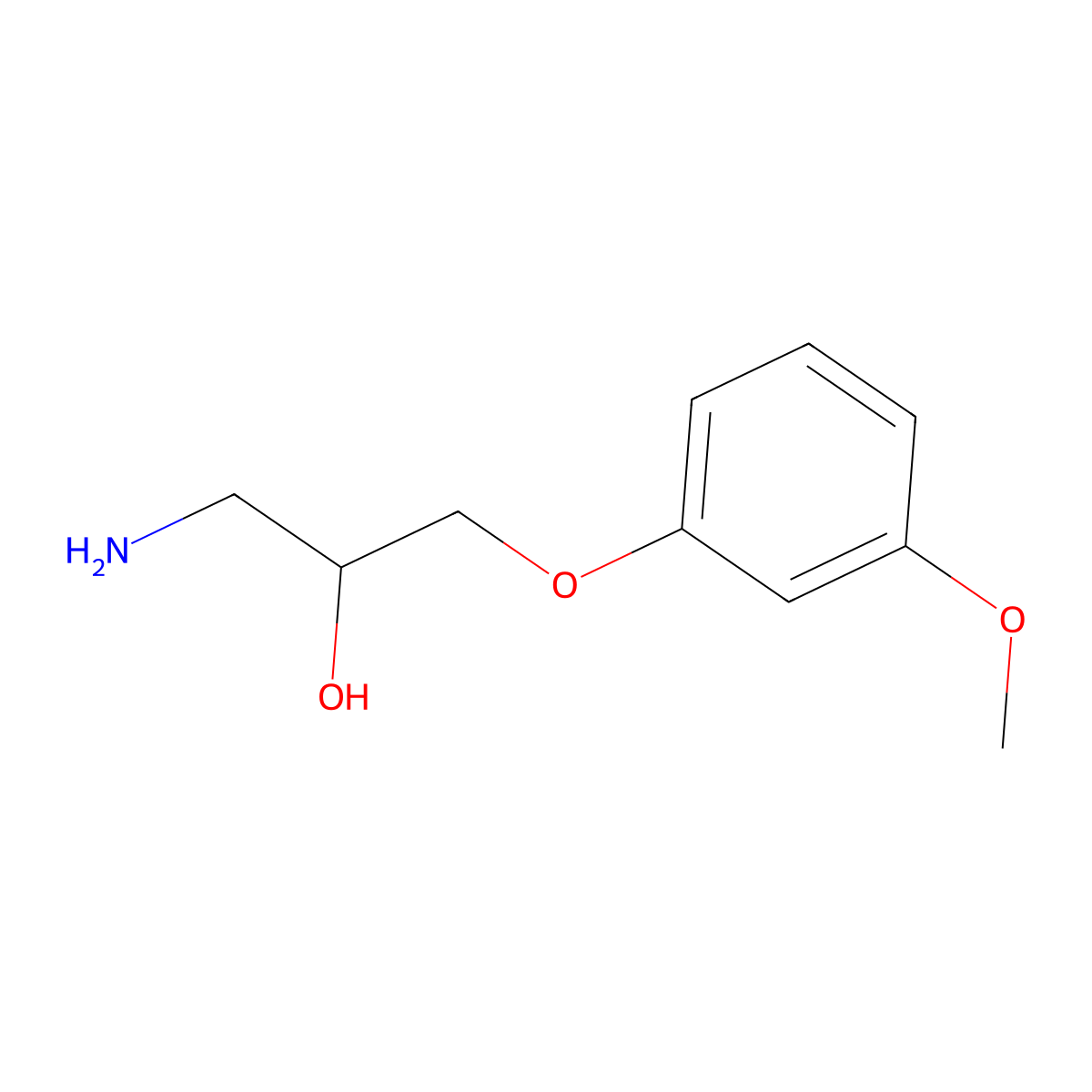 1-Amino-3-(3-methoxyphenoxy)propan-2-ol molecular structure, CAS 63273-69-8