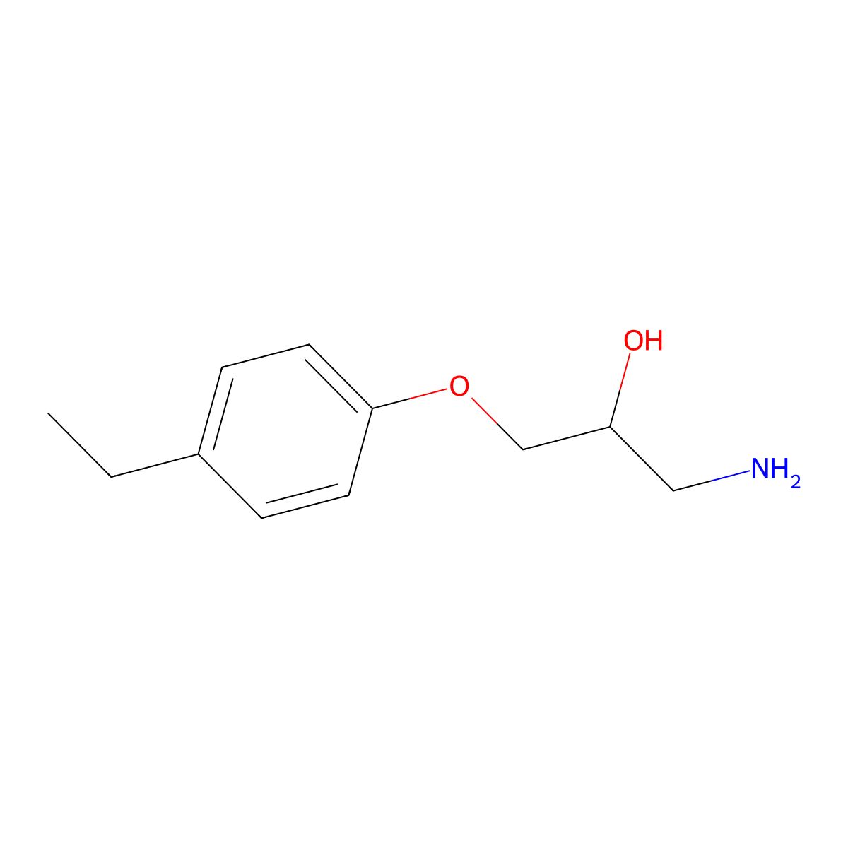 1-Amino-3-(4-ethylphenoxy)propan-2-ol molecular structure, CAS 63273-71-2