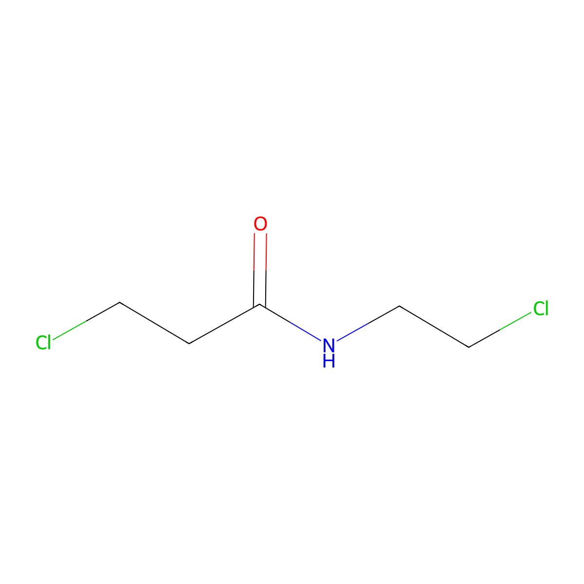 3-chloro-N-(2-chloroethyl)propanamide molecular structure, CAS 63274-24-8