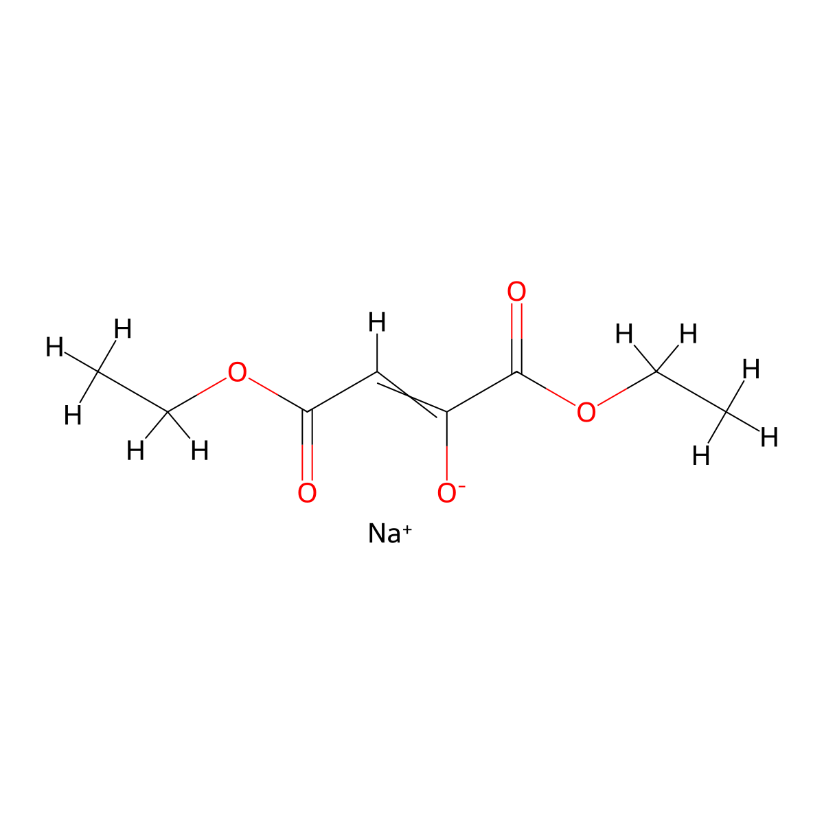 C8H11NaO5 molecular structure, CAS 63277-17-8