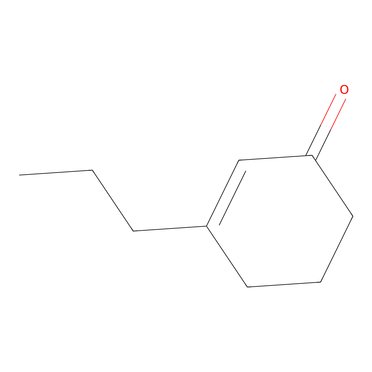 3-Propylcyclohex-2-en-1-one molecular structure, CAS 6328-24-1