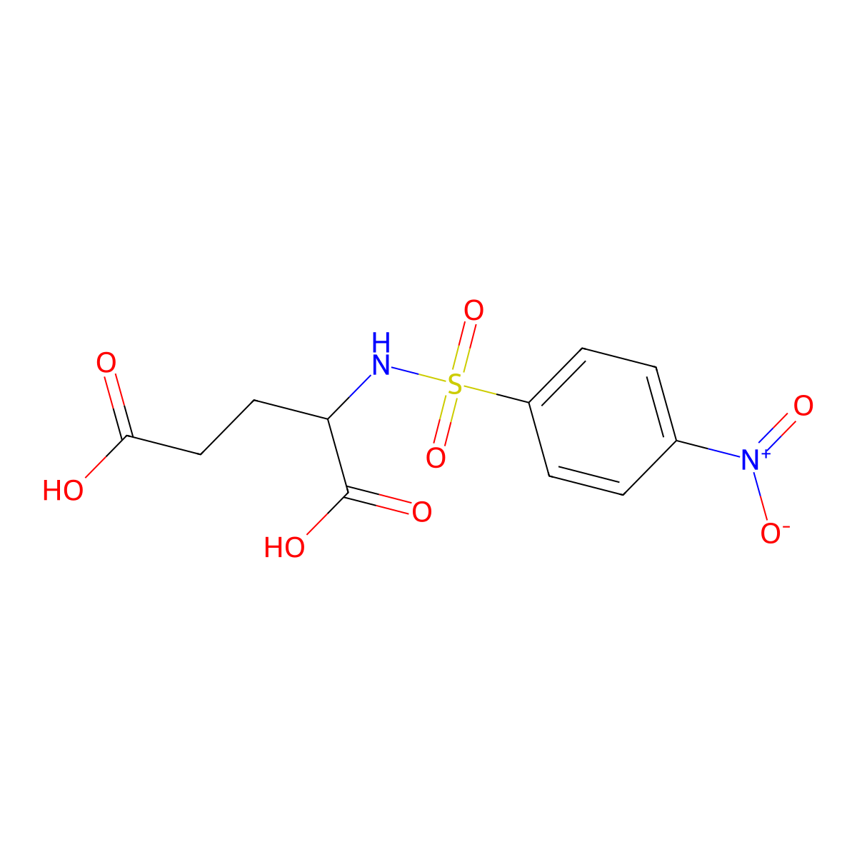 n-[(4-Nitrophenyl)sulfonyl]glutamic acid molecular structure, CAS 6328-28-5