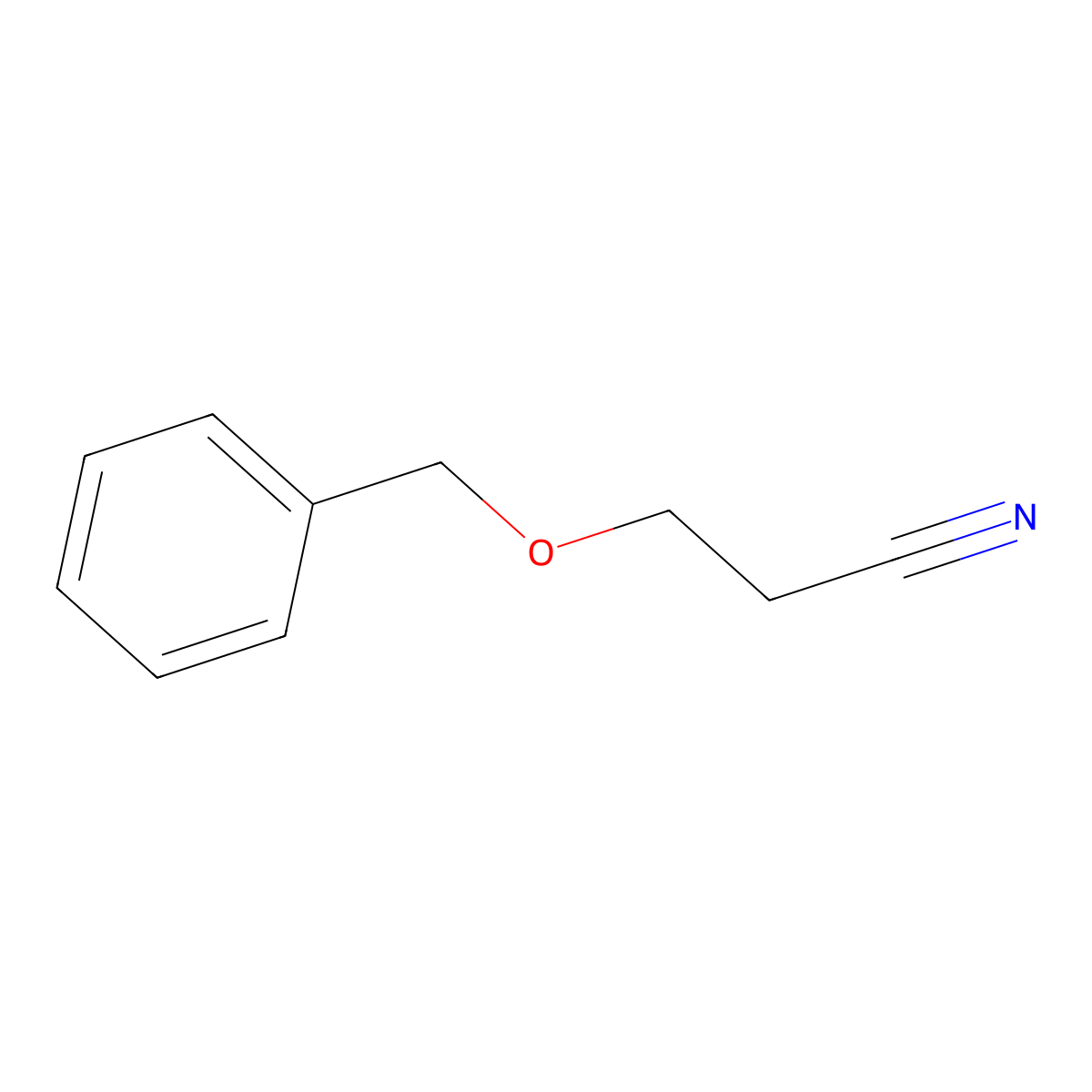 3-(Benzyloxy)propionitrile molecular structure, CAS 6328-48-9