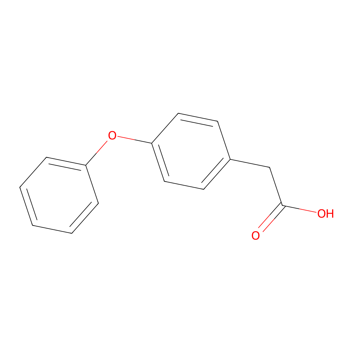4-Phenoxyphenylacetic acid molecular structure, CAS 6328-74-1