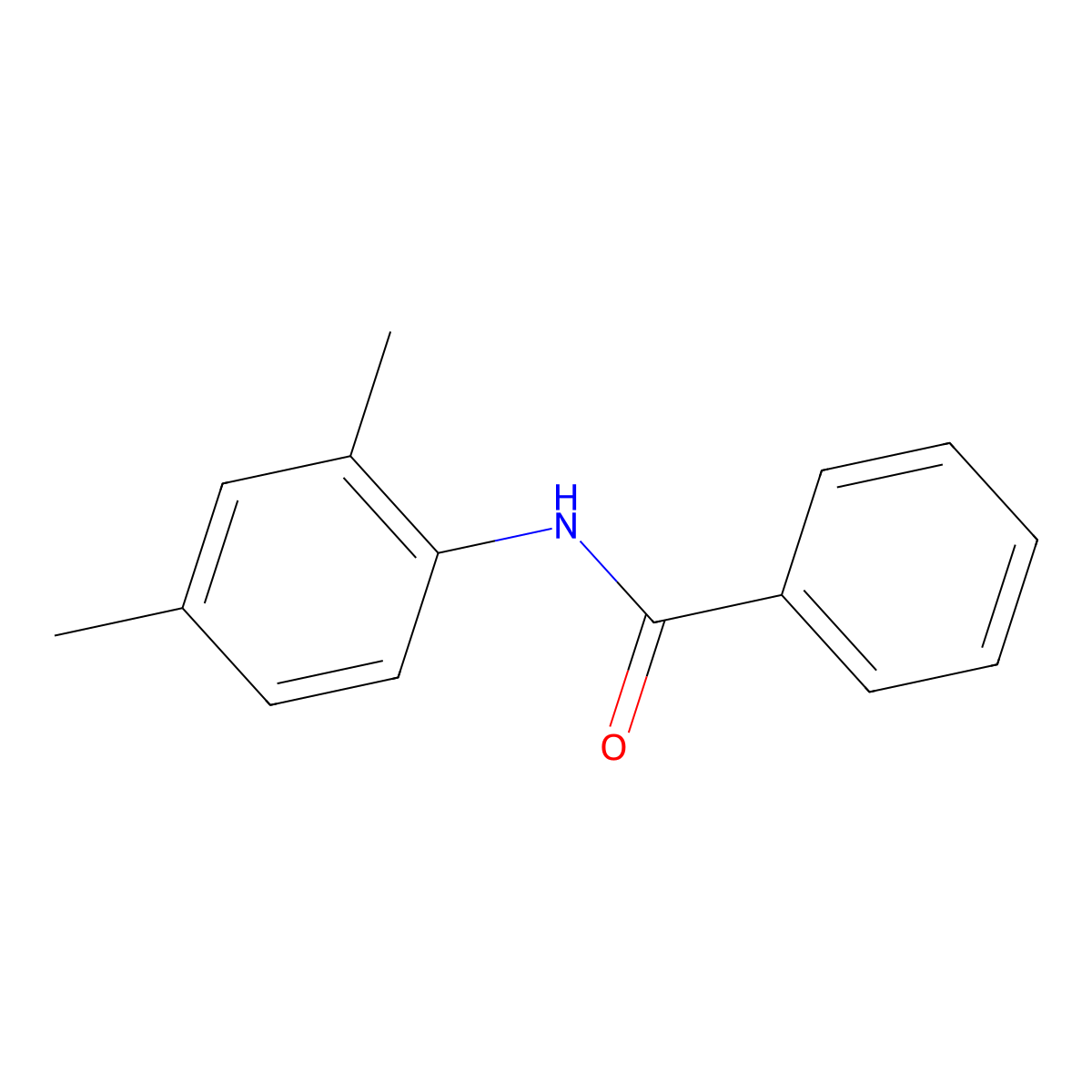 N-(2,4-Dimethylphenyl)benzamide molecular structure, CAS 6328-77-4