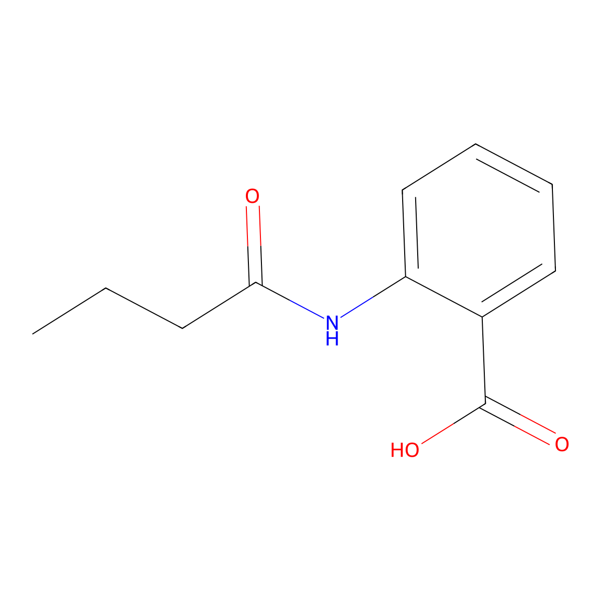 2-(Butyrylamino)benzoic acid molecular structure, CAS 6328-94-5