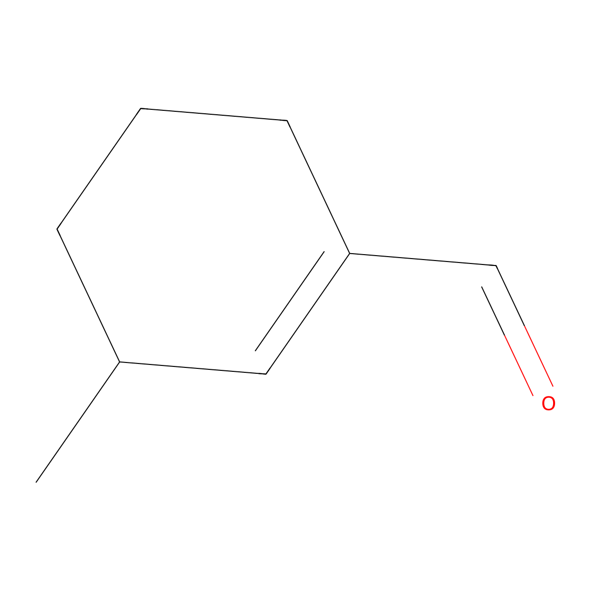 1-Cyclohexene-1-carboxaldehyde, 3-methyl- molecular structure, CAS 63282-01-9