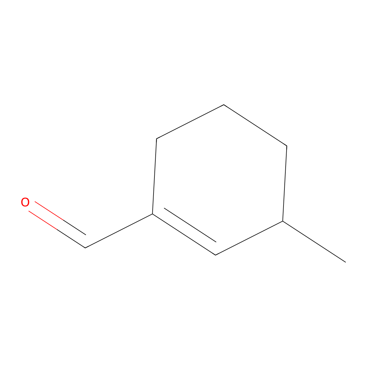 1-Cyclohexene-1-carboxaldehyde, 3-methyl- molecular structure, CAS 63282-01-9
