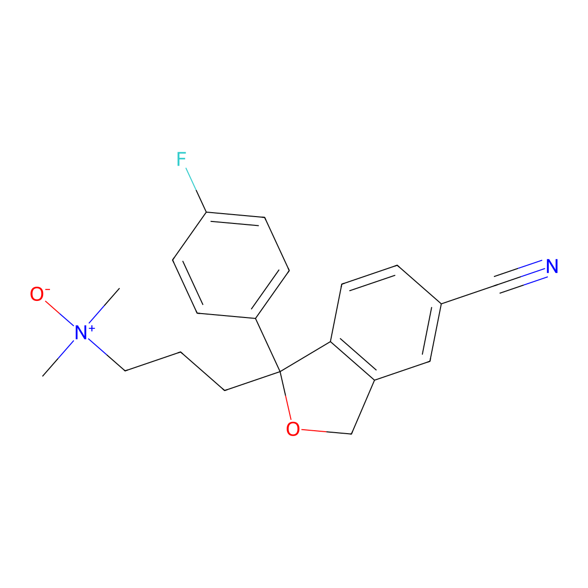 Citalopram N-oxide molecular structure, CAS 63284-72-0