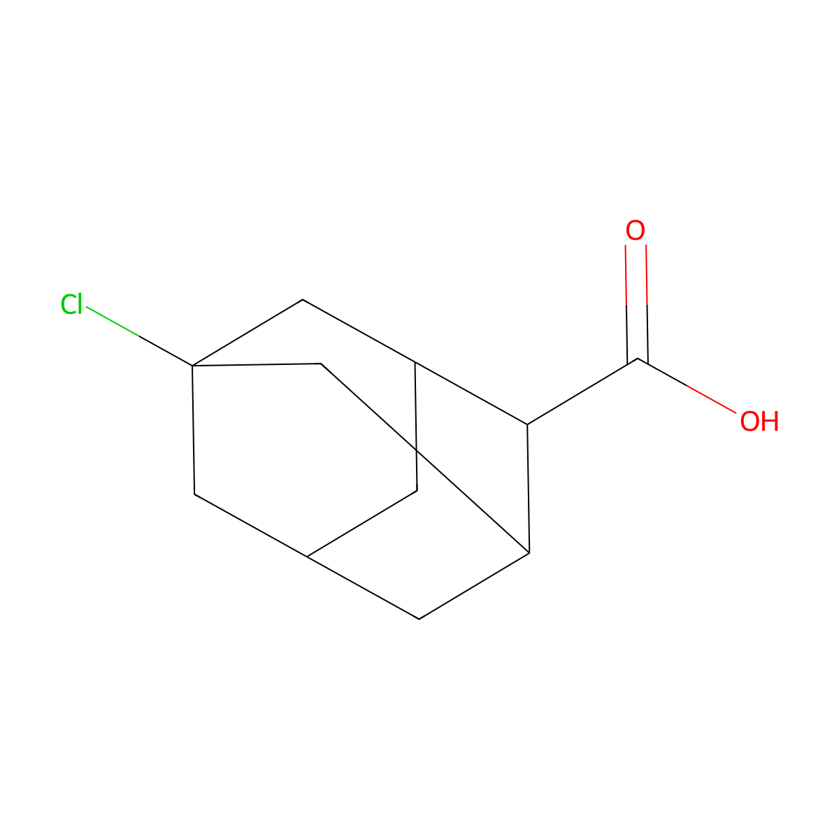 5-Chloroadamantane-2-carboxylic acid molecular structure, CAS 63284-95-7